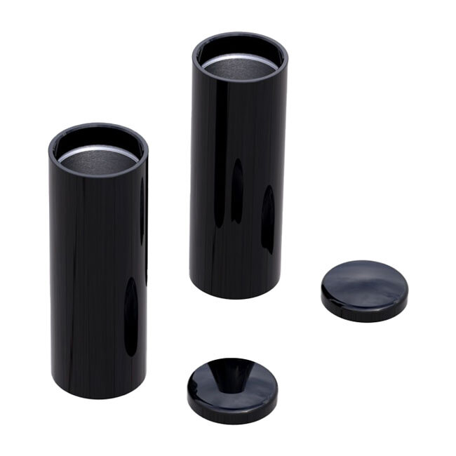 Rick\\\\s Motorcycles, Fork cover kit, 4-piece. Black