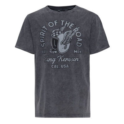 King Kerosin Spirit Of The Road t-shirt anthracite Size M