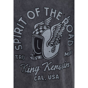 King Kerosin Spirit Of The Road t-shirt anthracite Size M
