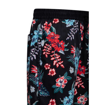 King Kerosin Hibiscus short black Size M