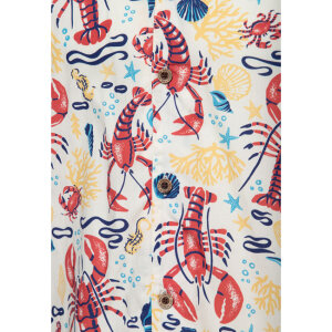 King Kerosin Deep Sea Hawaii shirt off white Size M