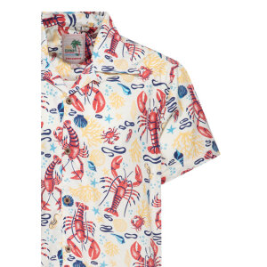 King Kerosin Deep Sea Hawaii shirt off white Size M