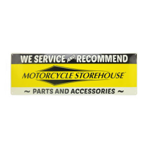 Motorcycle storehouse, dealer sign