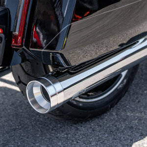 Track Series, 2-1 slip-on muffler. Chrome. Big Shot