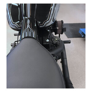 Killer Custom, Twin Cam air ride gauge kit. Black face. 6mm