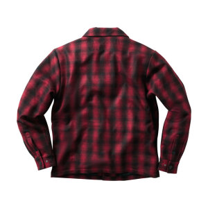 WCC Wool lined Plaidshirt red/black Size L