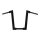 Kodlin, 2"""" Str8Up handlebar extra tall 43 cm. Black