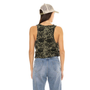 Von Dutch AOP Skull female top khaki Size M