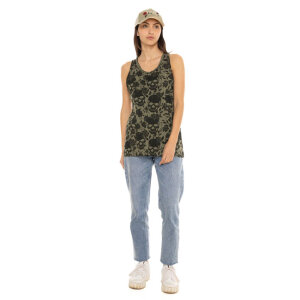 Von Dutch AOP Skull female top khaki Size M