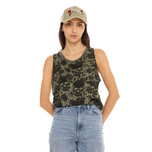 Von Dutch AOP Skull female top khaki Size XL