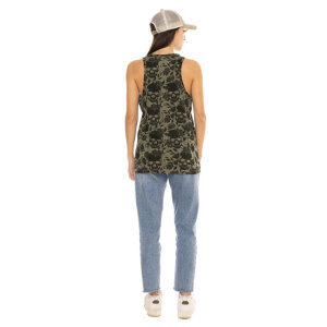 Von Dutch AOP Skull female top khaki Size XL