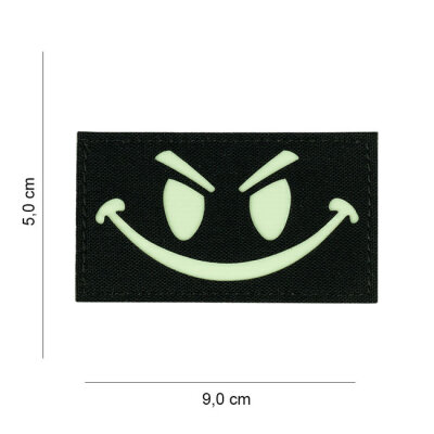 Army Surplus Laser Cut Evil Smiley patch