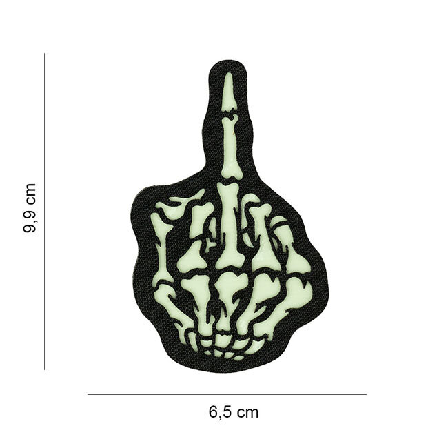 Army Surplus Laser Cut Skull Finger patch