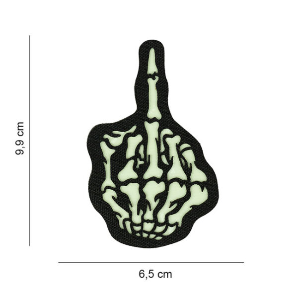 Army Surplus Laser Cut Skull Finger patch