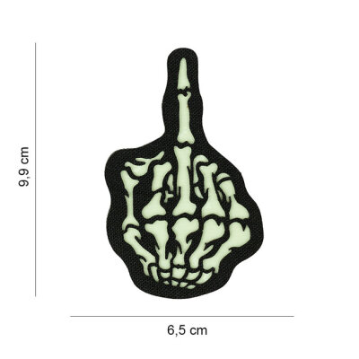 Army Surplus Laser Cut Skull Finger patch