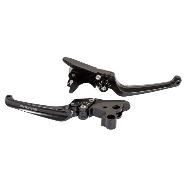 Rick\\\\s Motorcycles, Classic brake & clutch lever set. Black