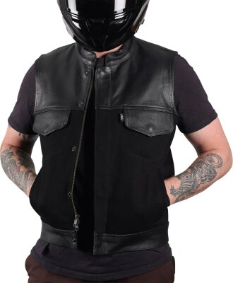 Vest Kanan Leather Denim Mediu