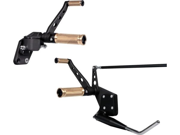 Forward Control Kit for Softail Base Brass with side...