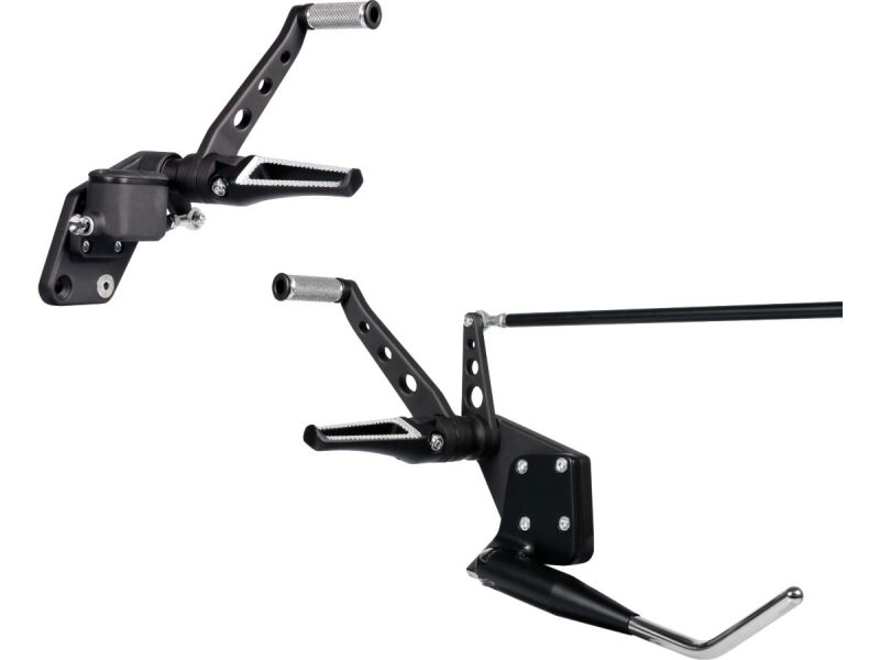 Forward Control Kit for Softail V-Tech with side stand Black