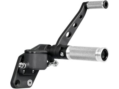 Forward Control Kit for Softail Base Alu with side stand Black