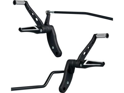 Forward Control Kit for Dyna V-Tech, Short Forward (-32 mm) Black