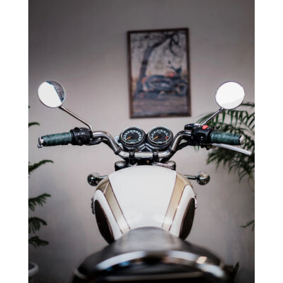 Trip Machine, handlebar grip wraps. Forest Green perforated