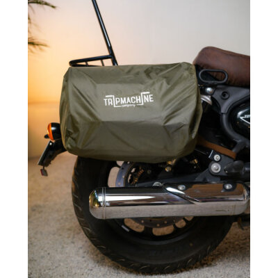 Trip Machine Expedition Saddlebag Pair brown and tobacco