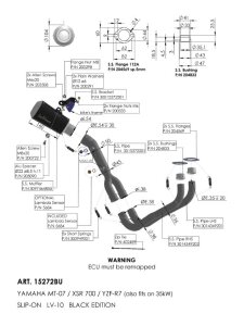 Exhaust Lv-10 Yam Mt-07 / R7 /