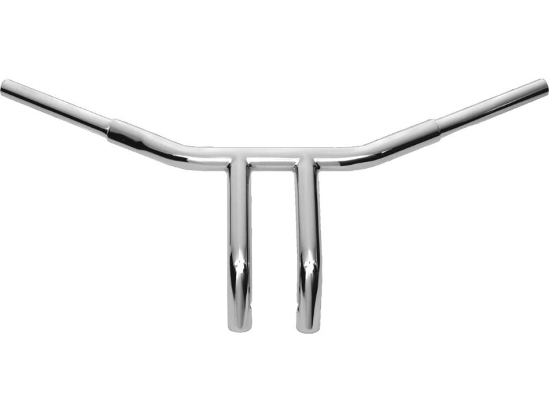 1 1/4" Chubby Low Profile Drag Handlebar Non-Dimpled 3-Hole Chrome 1 1/4" Throttle By Wire Throttle Cables