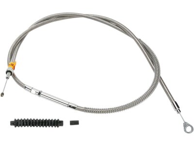 Stainless Braided Clutch Cable Standard Length Stainless Steel Clear Coated 49"