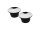 Peaked Low Profile Stainless Steel Gas Cap Set Chrome