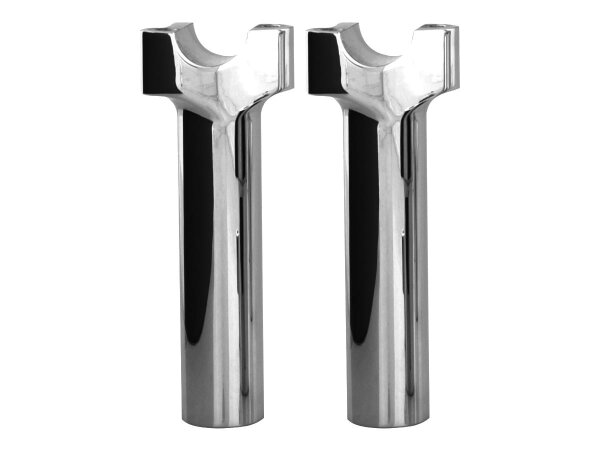 6 Chubby Straight Risers Chrome 1"