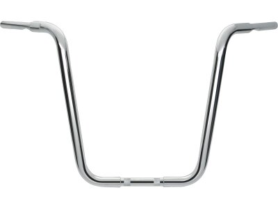 18 Chubby Classic Ape Hanger Handlebar Non-Dimpled 3-Hole Chrome 1 1/4" Throttle By Wire Throttle Cables