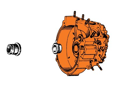 Big Twin Right Motor Case Bearing Races Standard