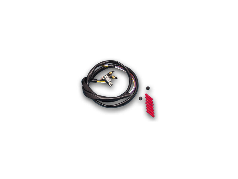 Early-Style Handlebar Wiring Harness Kit Left Side, Chrome Switch and Caps