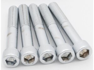 Knurled Allen Head Screw Pack Chrome 7/16"-20 UNF...