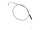 Armor Coated Throttle Cable 45 ° Stainless Steel Clear Coated 40,9"