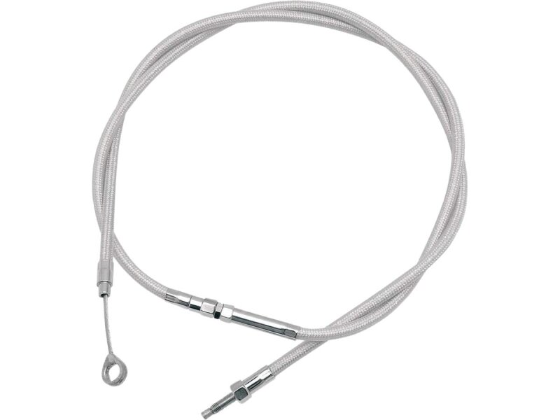 Armor Coated Longitudinally Wound (LW) Clutch Cable Standard Stainless Steel Clear Coated 68,8"