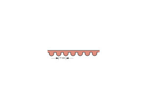 Gates HTD Rubber Primary Drive Belt 11 mm 1 1/2" 96...
