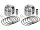 Forged Piston Kit for Shovelhead Engines Stroke 4,250" Bore 3,507" (89,0778 mm ), Large Dome +56,0cc 9.5:1 +.015 mm 1340 ccm (80 cui)