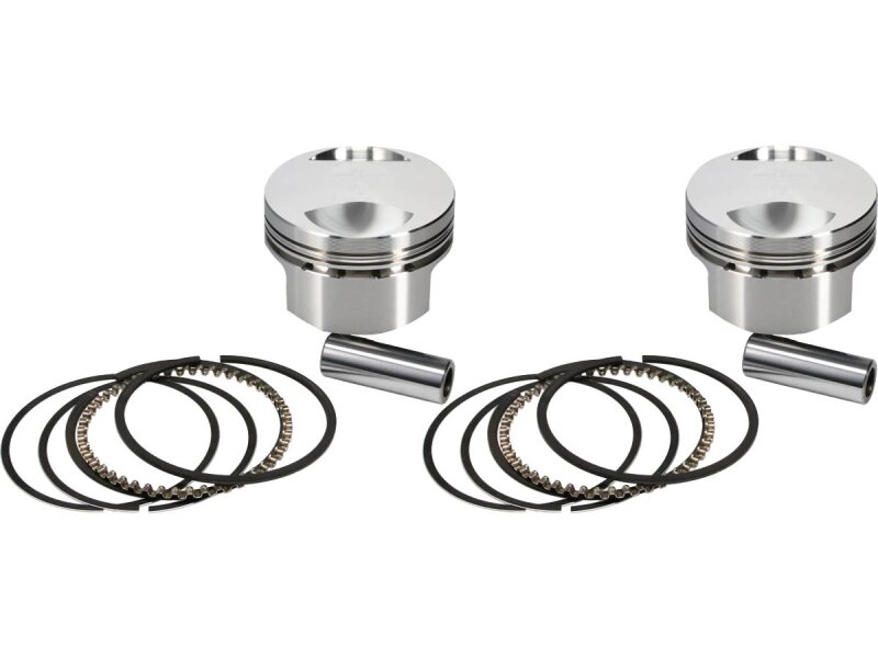 Forged Piston Kit for Buell Engines Stroke 3,813" Bore 3,498" (88,8492 mm ), Positive Dome +7cc 10:1 Std. 1200 ccm (74 cui)