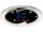 Wave Bar Mount Speedometer Scale: 255 mph; 255 km/h; Scale Color: black; Dimension: 4 1/4" x 2" Chrome