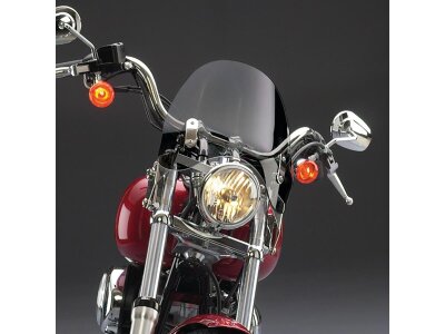 SwitchBlade Deflector Quick Release Windshield Height: 14,5", Width: 13,5" Light Smoke