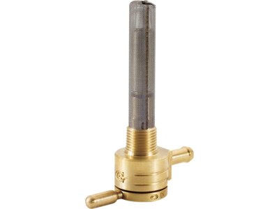3/8" NPT Fuel Valve Down Facing Outlet Brass Polished