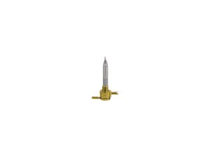 3/8" NPT Fuel Valve Straight Outlet Brass Polished