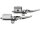 Pre 96 Style Chopped Chrome Handlebar Control Kit 84-95 Style Chrome 5/8" 1" Single Disc