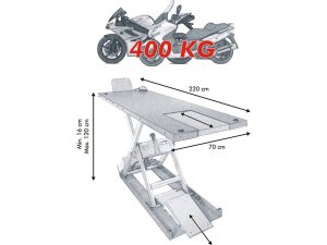 EH 400 Motorcycle Lift Red