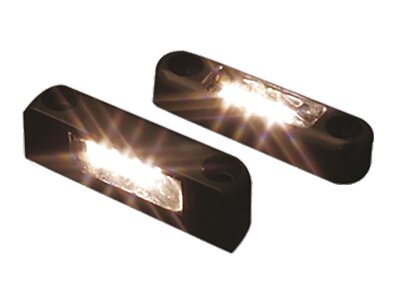 Side FX LED Housing Red LED Black Clear