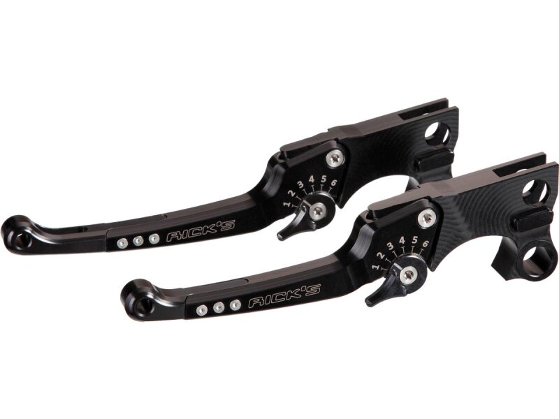 Good Guys Adjustable Brake and Clutch Lever Kit Black Anodized Cable Clutch