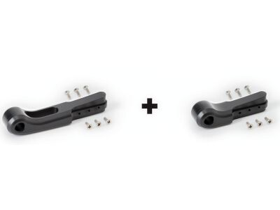 Good Guys Adjustable Brake and Clutch Lever Kit Black Anodized Cable Clutch